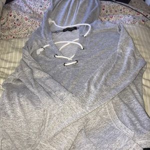 Long sleeve shirt with hood